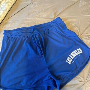 Vibrant Blue Women's Athletic Shorts